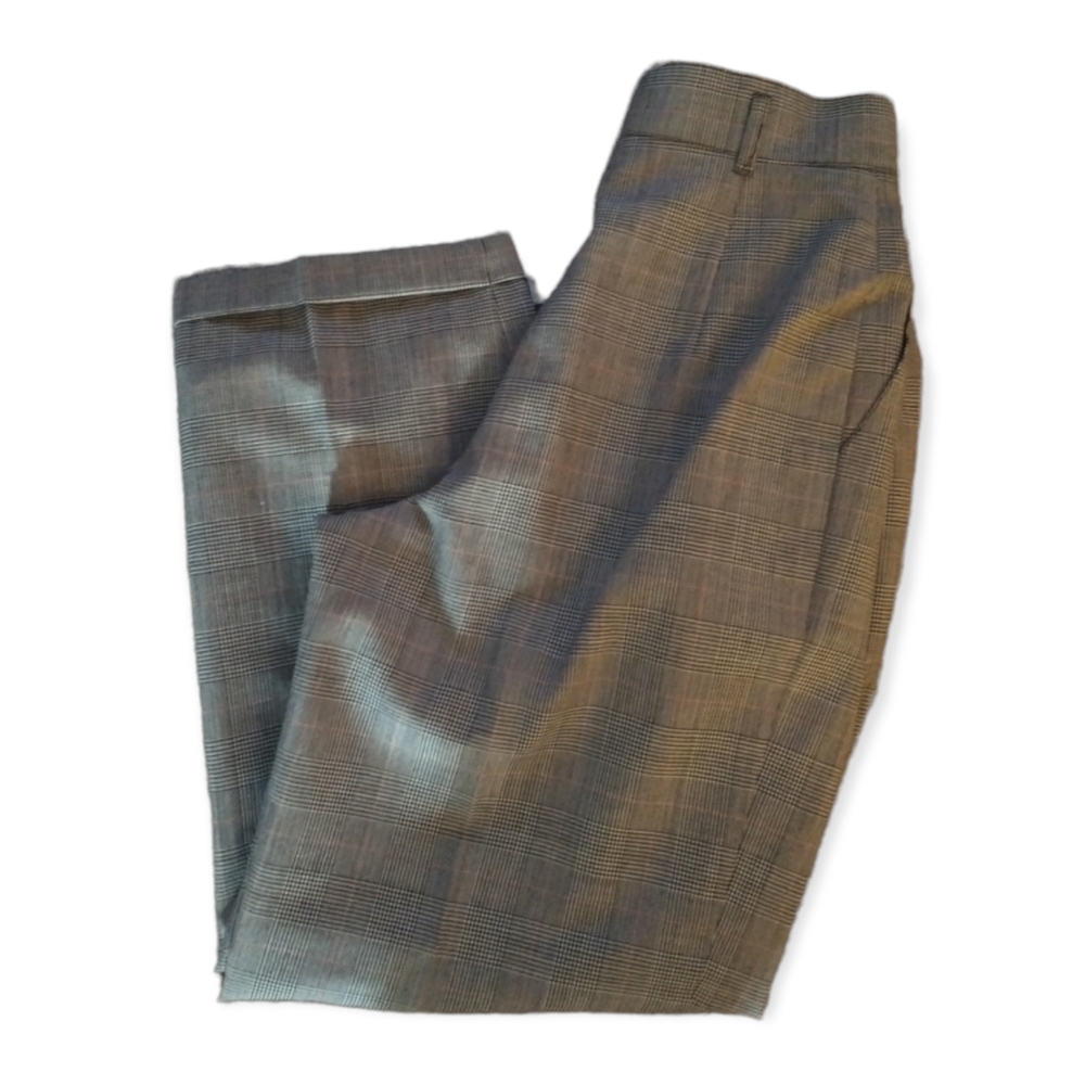 Vintage Academia 100% Wool Breamar High Waisted Pleated Plaid Lined Trousers S 6